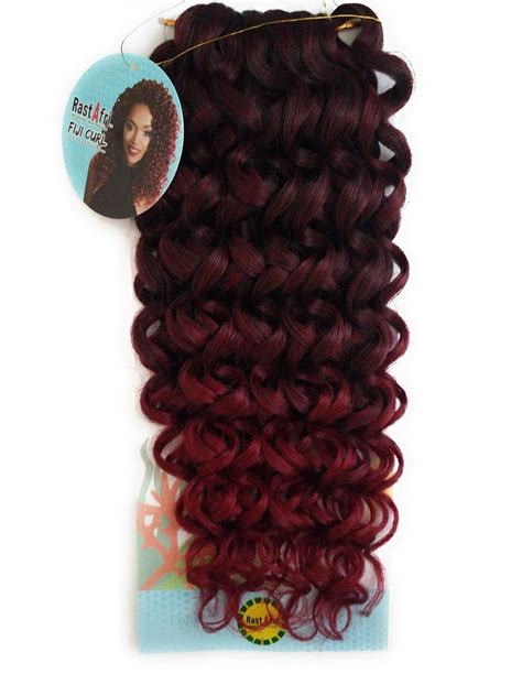 rastafri fiji curl crochet braids 1b burgundy crochet braids crochet hair styles curly