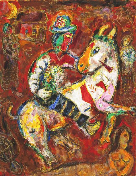 The Horseman 1966 1000museums Marc Chagall Chagall Paintings