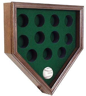 Suitable for entryways, hallways, collector rooms, and bachelor pads, this display case provides acrylic face and simulated wood base. Great home plate showcase idea for the baseball enthusiast ...