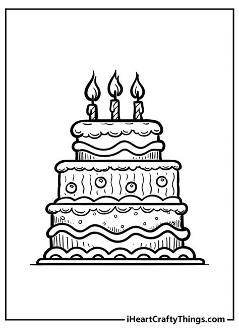 Cake Coloring Pages (Updated 2022)