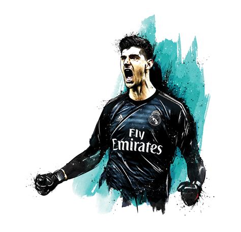 Thibaut courtois topaz 2 png. Thibaut Courtois Real Madrid Png
