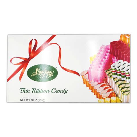 Sevignys Thin Ribbon Candy Assorted Flavors 9 Oz Box All City Candy