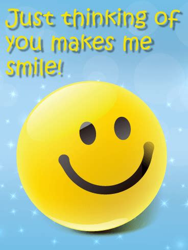 A common mistake is that you don't know what to send. Smiley Face Thinking of You Card | Birthday & Greeting ...