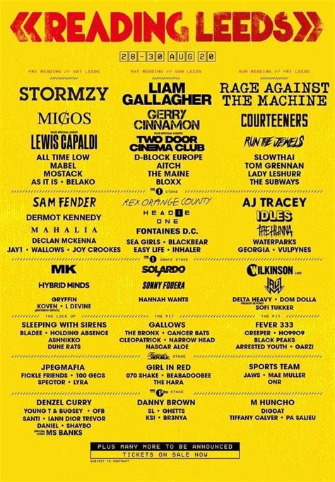The Subways 2021 Reading Festival And Leeds Festival