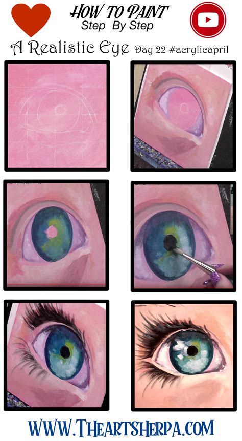 How To Paint A Realistic Eye Step By Step In Acrylic The Art Sherpa