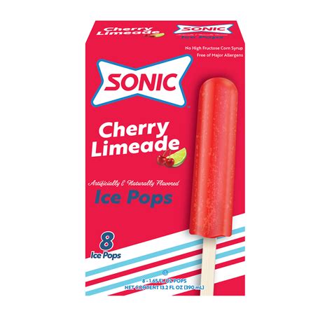 Sonic Cherry Limeade Ice Pops 8ct Other Pops Our Products Twin