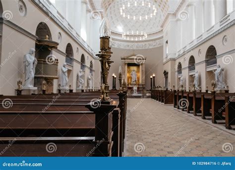 Interior View Of The Church Of Our Lady The Cathedral Of Copenh