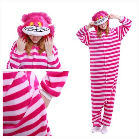 Cheshire Cat Onesie Pajamas Cartoon Animal One Piece Pajamas Hoodie