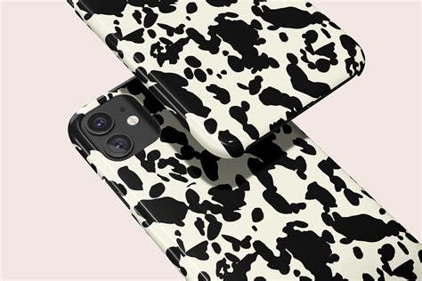 Painted Cow Print Phone Case Iphone Case Samsung Case Etsy
