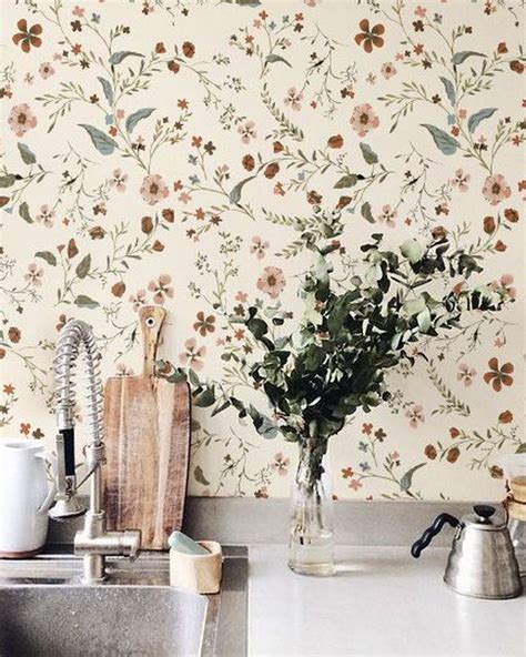 8 Fun Ways To Wallpaper Your Kitchen With Bold Color And Pattern