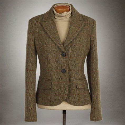 Ladies Tammy Harris Tweed Check Jacket With Harris Tweed Certified