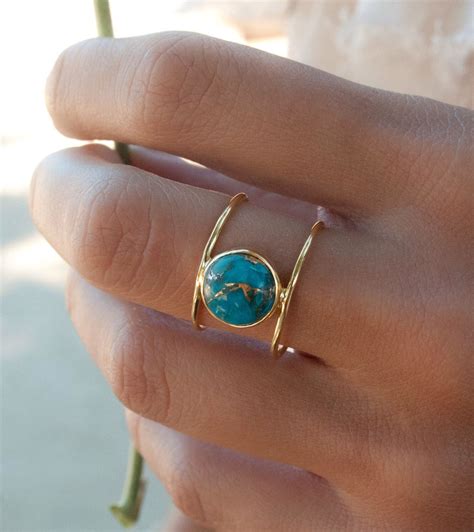 Black Hills Gold Jewelry Turquoise Gold Ring Turquoise Sterling