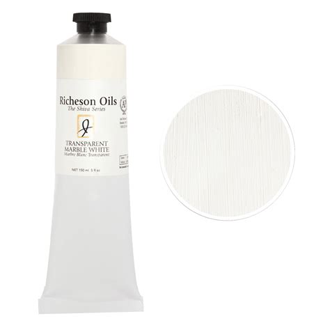 Richeson Oil The Shiva Series Color Transparent Marble White Size