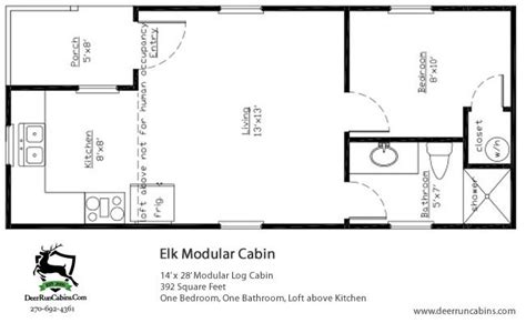 14 X 28 Cabin Floor Plans Floorplansclick