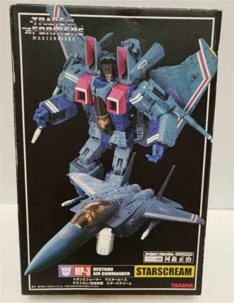 Transformers Masterpiece Mp 3 Mp3 Starscream W Custom Box Paperwork
