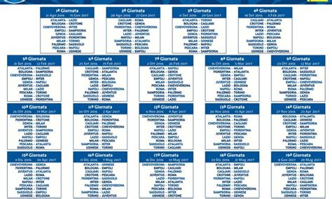 Maybe you would like to learn more about one of these? Serie A, ecco il calendario 2016-17 | Primapagina ...