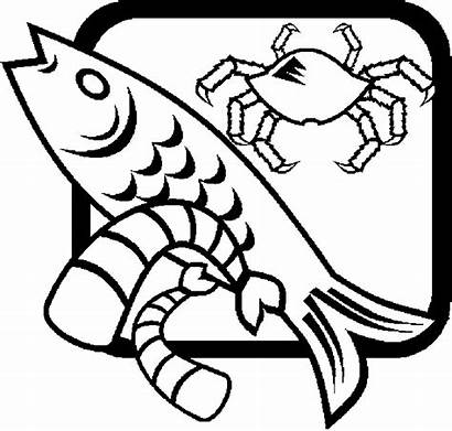Seafood Collage Coloring Pages Animals