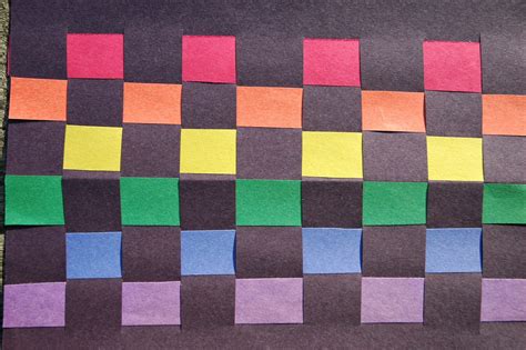 Rainbow Paper Weaving What Can We Do With Paper And Glue