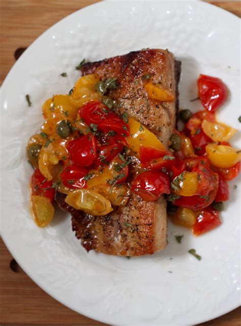 Sautéed Cobia With Tomatoes And Capers