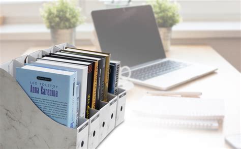 Offidix Office 5 Niveles Kraft Paper Desktop Storage Box Organizador De