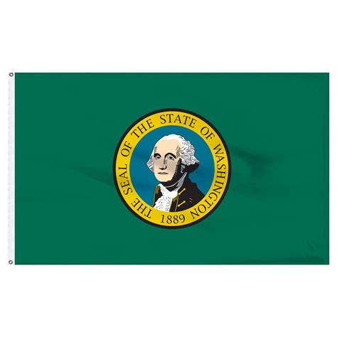 Washington State Flag 5 X 8 Feet Nylon