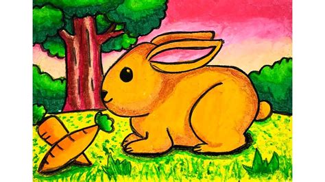 Mewarnai Kelinci Dengan Crayon 57 Koleksi Gambar