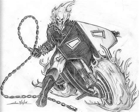 My Drawing Of Ghost Rider By Zeketheripper On Deviantart