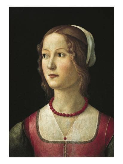 Portrait Of A Young Woman Poster Domenico Ghirlandaio Allposters