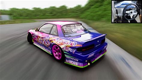 NStyle S13 Drifting At Ebisu Complex L Assetto Corsa CAMMUS Steering