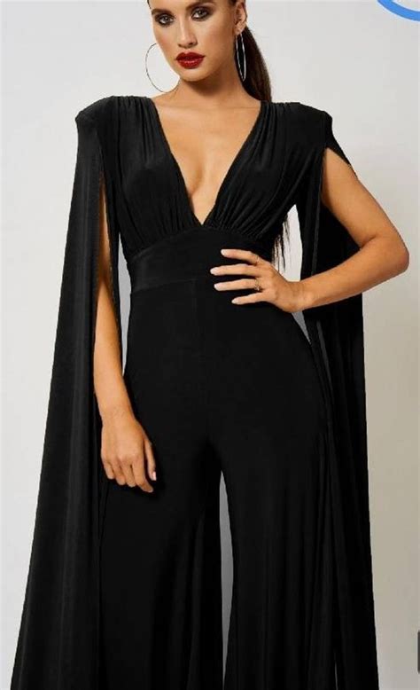 black bridal prom jumpsuitwedding reception jumpsuit women etsy in 2021 jumpsuits for women