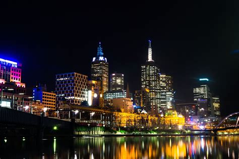 Melbourne City Photography At Night Time Macrodyl
