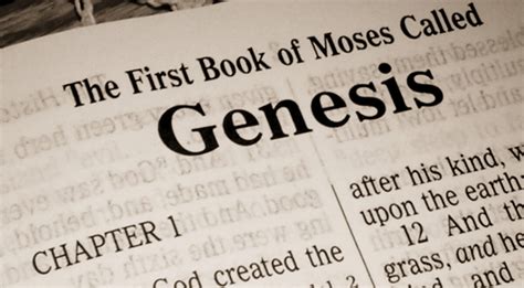 Introduction and detailed outline of the Book of Genesis – creation