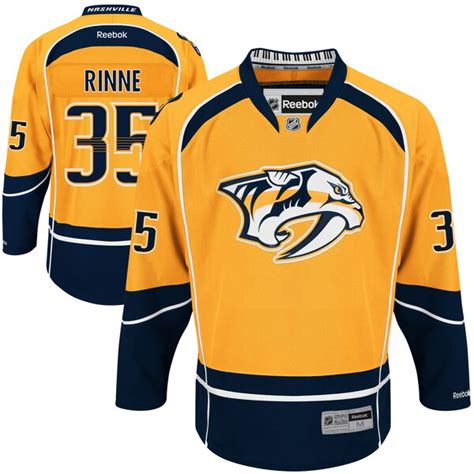 Reebok Pekka Rinne Nashville Predators Premier Hockey Jersey