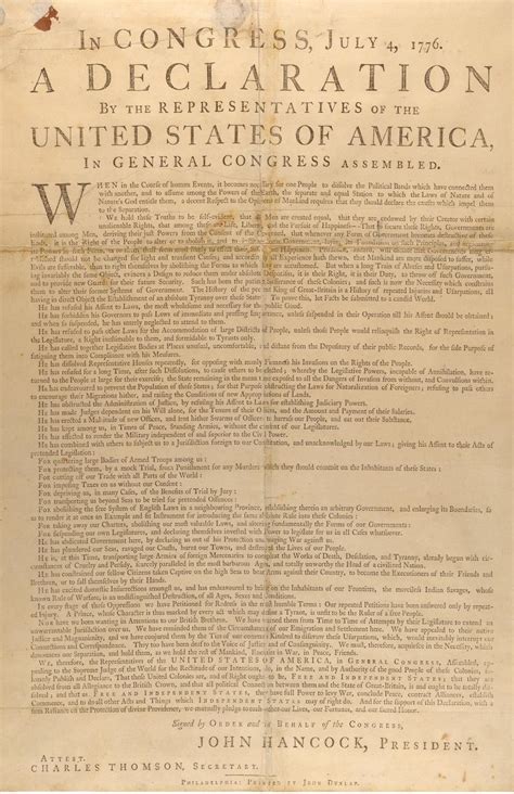 After the signing ceremony on august 2, it was most likely filed in philadelphia. The Declaration of Independence: How Did it Happen ...