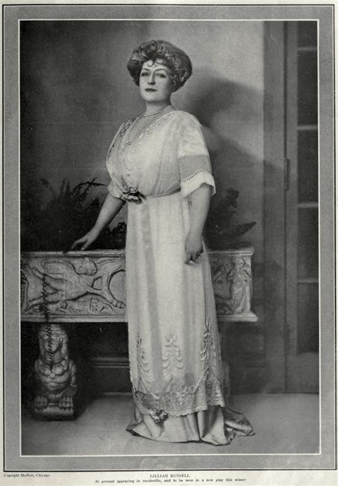 Lillian Russell Portrait Circa 1911