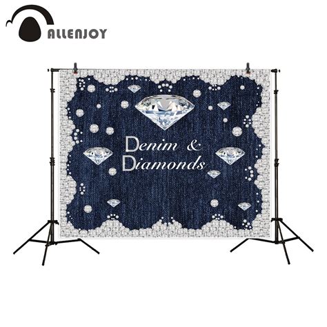 Allenjoy Photography Background Denim Diamonds Jeans Theme Party