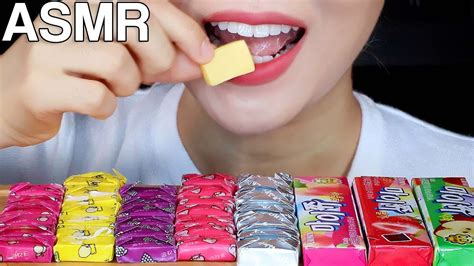 Asmr Korean Chewy Candy 새콤달콤 마이쮸 먹방 Eating Sounds Mukbang Youtube