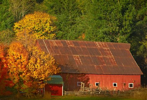 Autumn Barn 4744 B Barn With Autumn Colors In Northern Cla Flickr