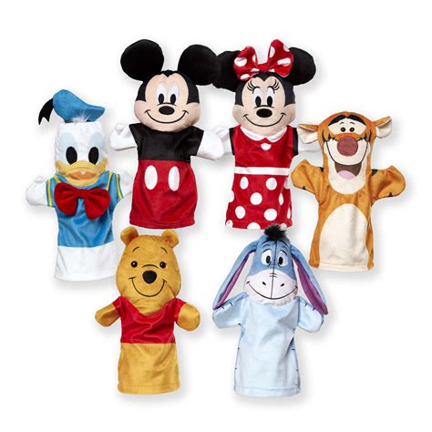 Melissa And Doug Disney Classics Deluxe Soft And Cuddly Hand Puppets Set