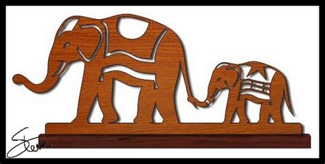 Scrollsaw Workshop Circus Elephants Scroll Saw Pattern