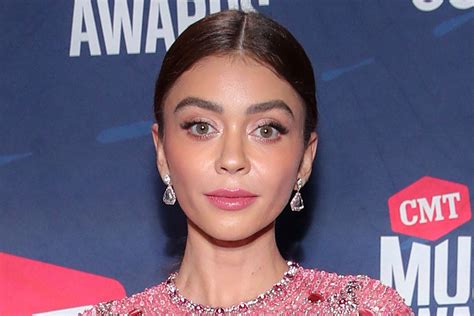 Sarah Hyland Wows In A Glittering Crop Top Peek A Boo Skirt At The