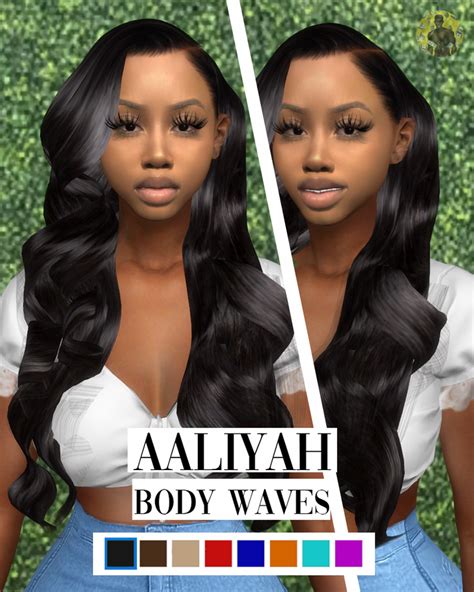 Aaliyah Body Waves Sims Hair Sims 4 Toddler Sims 4 Black Hair