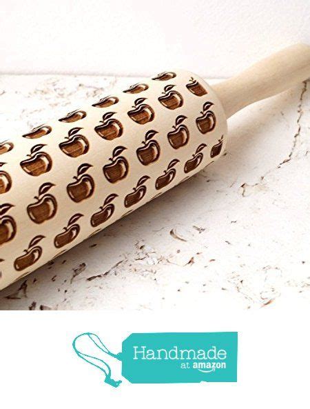 Embossing Rolling Pin Apple Design Cookie Decorating Rolling Pin From