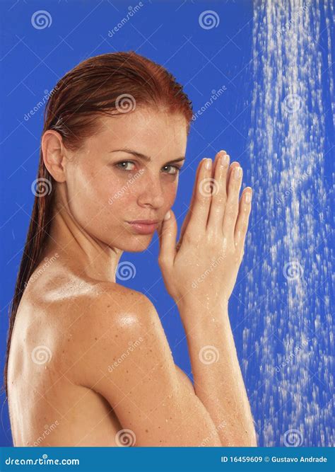 Woman Shower Stock Image Image Of Hygiene Feminine