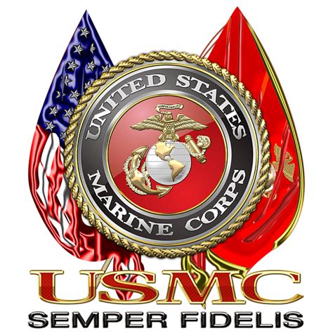 U S Marine Corps U S M C Emblem On Black Greeting Card