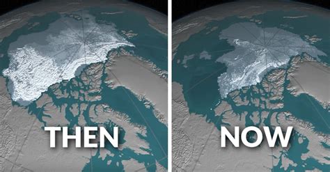 Satellite Photos Prove The Arctic Ice Cap Is Drastically Shrinking