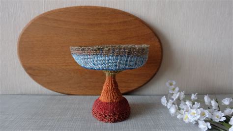 Home kitchen & dining tabletop plates specialty plates fruit bowl,set of 3,wicker fruit basket utility and suitable for fruits, burgers, bread, fries and condiments. Vintage Wicker Fruit Bowl Vessel Handmade Woven Basin Wire ...
