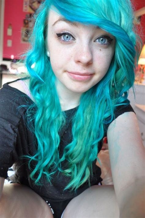 Of course, as with all bright hair colors, getting teal hair will take some work. turquoise hair colors - Google Search | Bright blue hair ...
