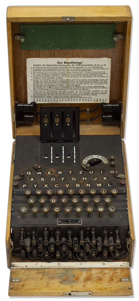 Auction Or Sell Your Three Rotor Enigma Model 1 Cipher Machine
