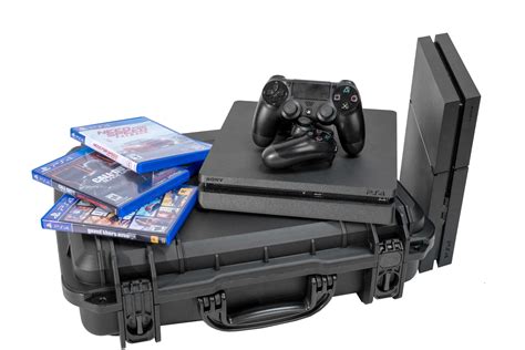 Playstation 4 Ps4 Slim Heavy Duty Travel Case Gaming Console Cases